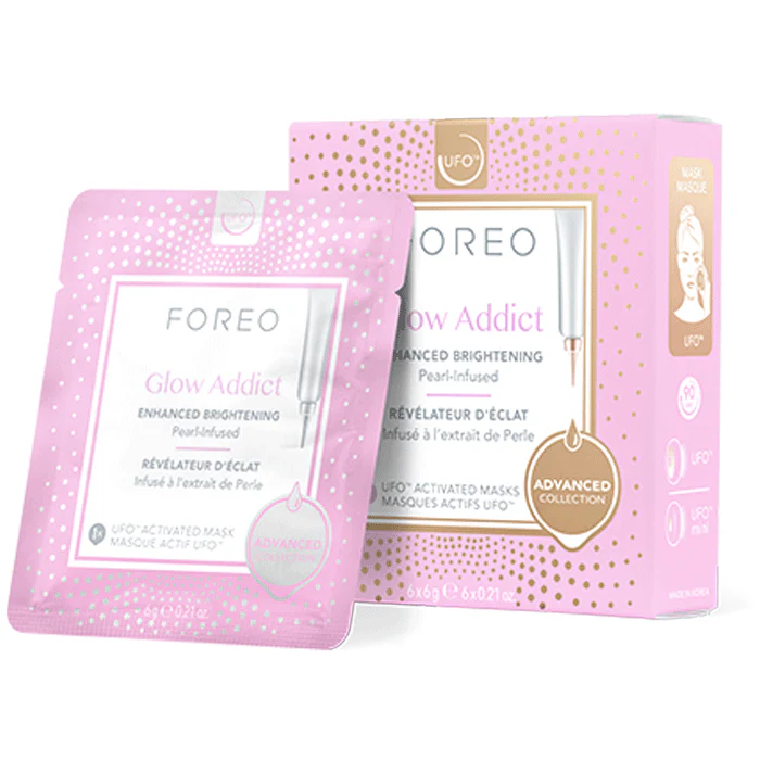FOREO Glow Addict - Brightening Face Mask 6 x 6g - Olabens