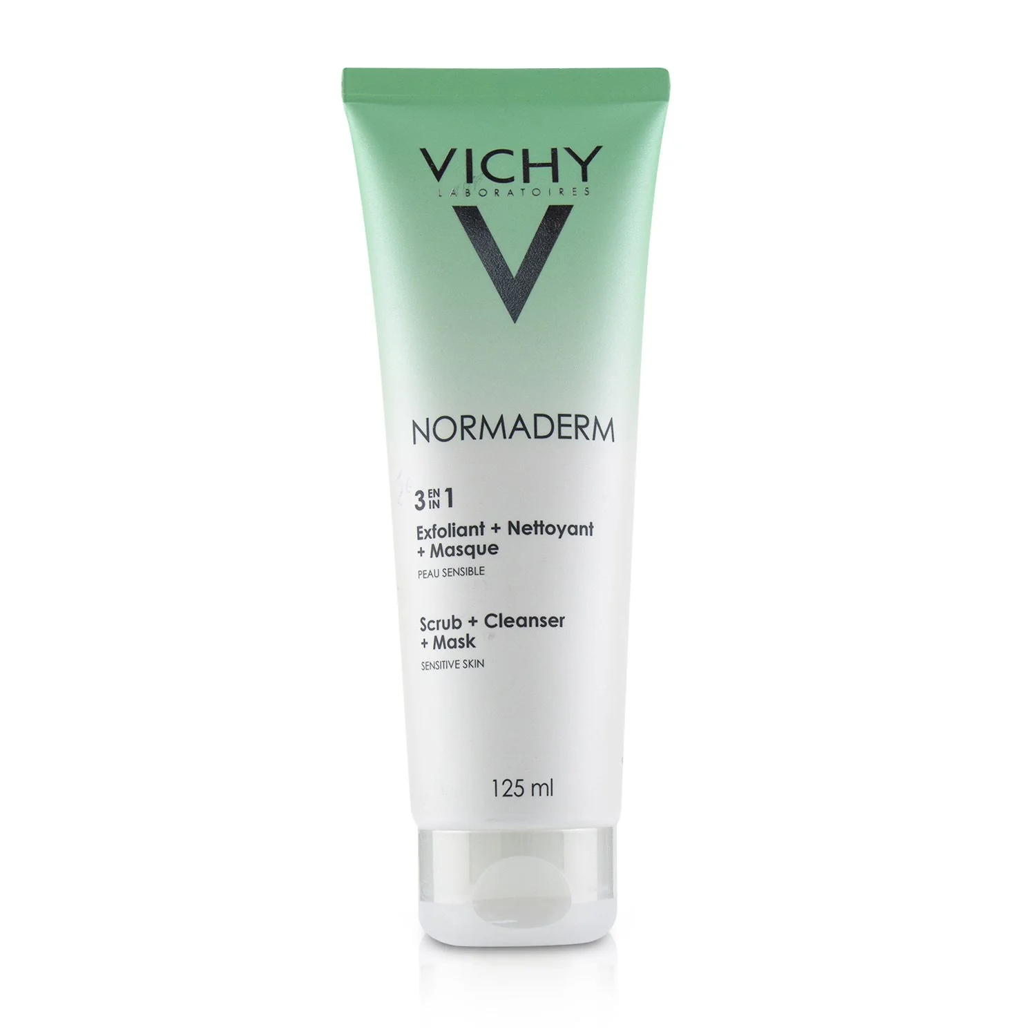 Vichy Normaderm 3 In 1 Scrub + Cleanser + Mask (For Acne Prone Skin / Sensitive Skin)  125ml/4.23oz - Olabens
