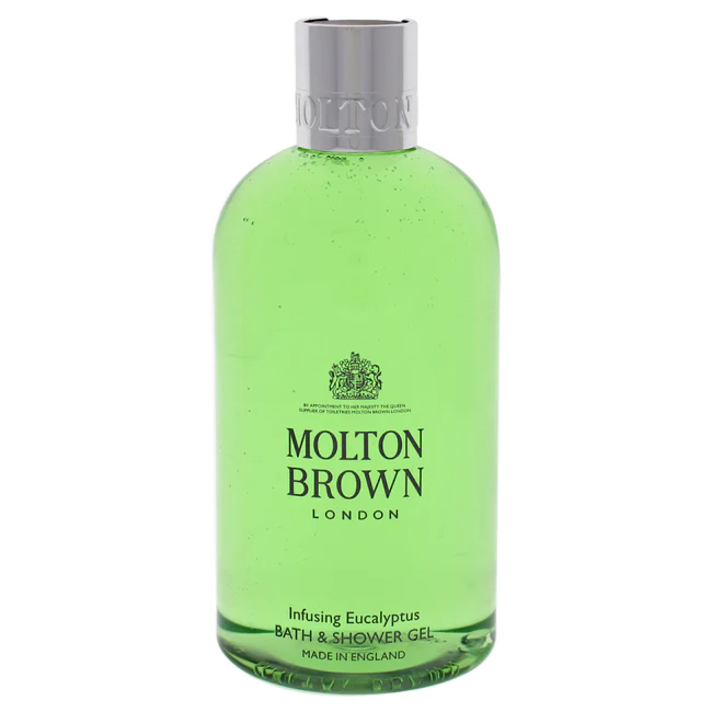 Infusing Eucalyptus Bath and Shower Gel by Molton Brown for Men - 10 oz Shower Gel - Olabens