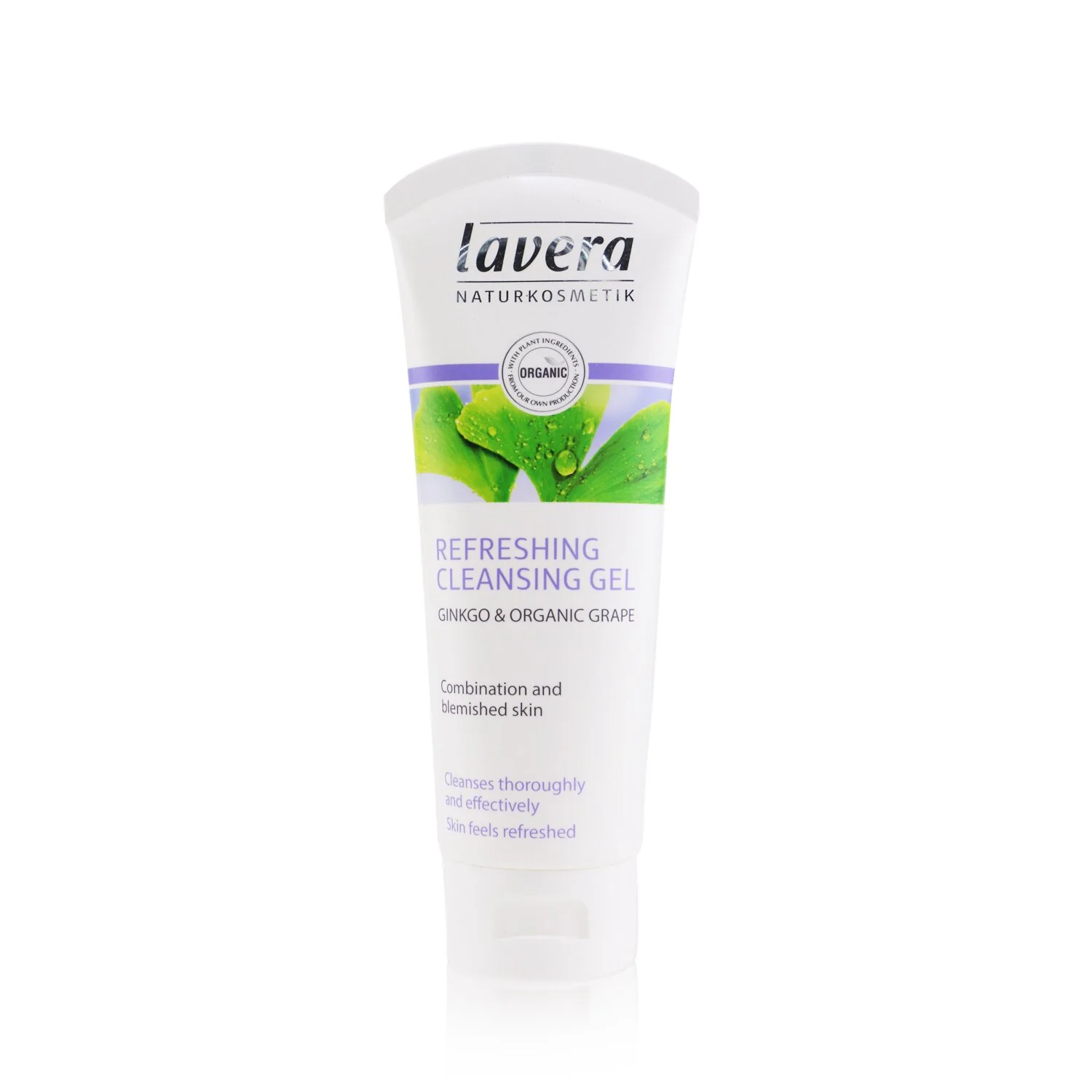 Lavera Ginkgo & Organic Grape Refreshing Cleansing Gel - Combination & Blemished Skin (Exp. Date 09/2021 & Package Slightly Damaged)  100ml/3.3oz - Olabens