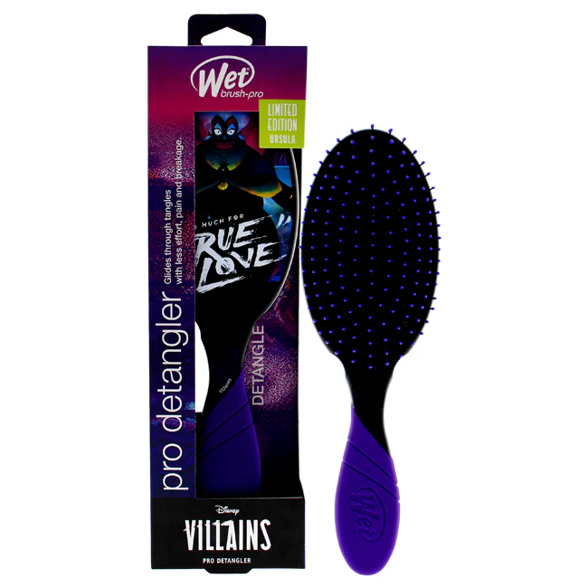 Wet Brush Pro Detangler Disney Villains Brush - True Love Ursula by Wet Brush for Unisex - 1 Pc Hair Brush - Olabens