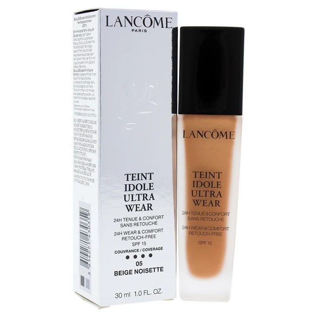 Lancome Teint Idole Ultra 24H Wear and Comfort Foundation SPF 15 - 05 Beige Noisette by Lancome for Women - 1 oz Foundation - Olabens