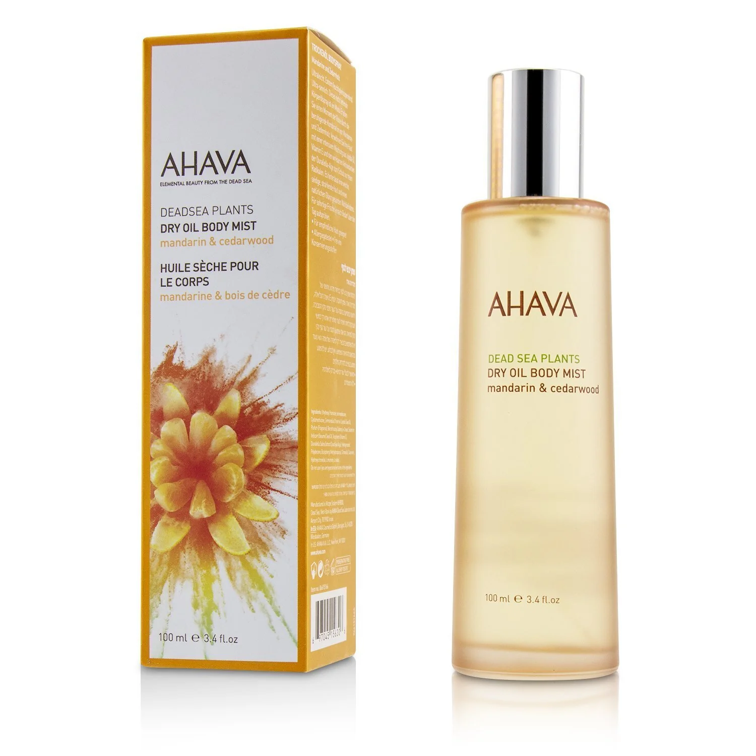 Ahava Deadsea Plants Dry Oil Body Mist - Mandarin & Cedarwood  100ml/3.4oz - Olabens