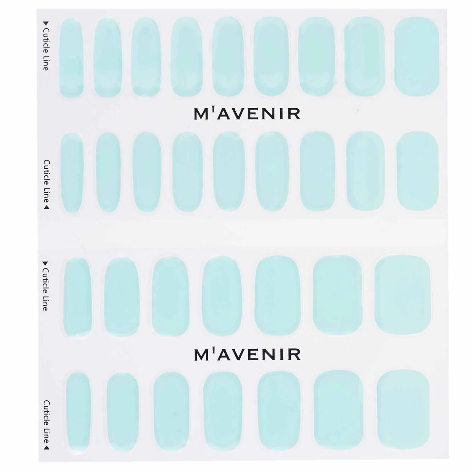 Mavenir Nail Sticker (Blue) - # Aqua Garden Nail  32pcs - Olabens