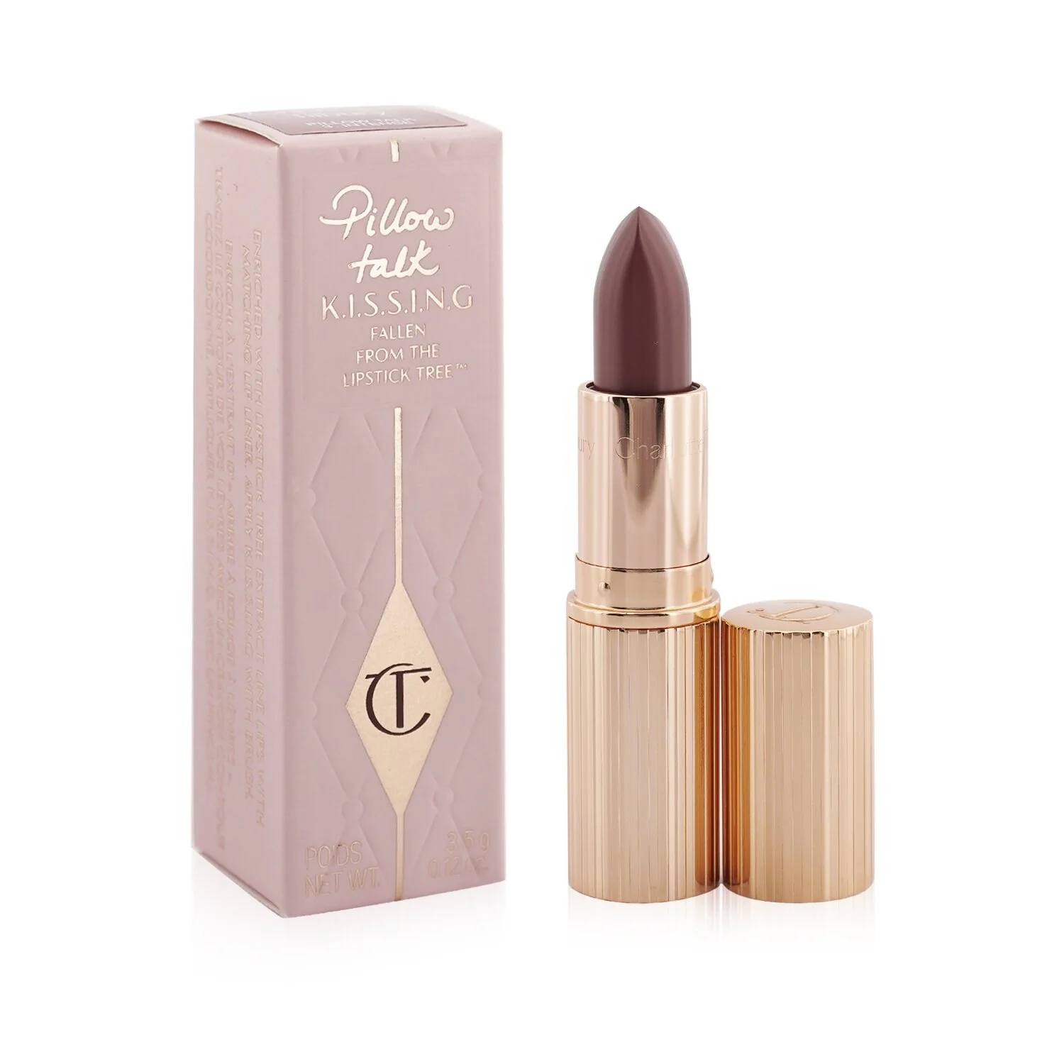 Charlotte Tilbury K.I.S.S.I.N.G Lipstick - # Pillow Talk 3. Intense  3.5g/0.12oz - Olabens