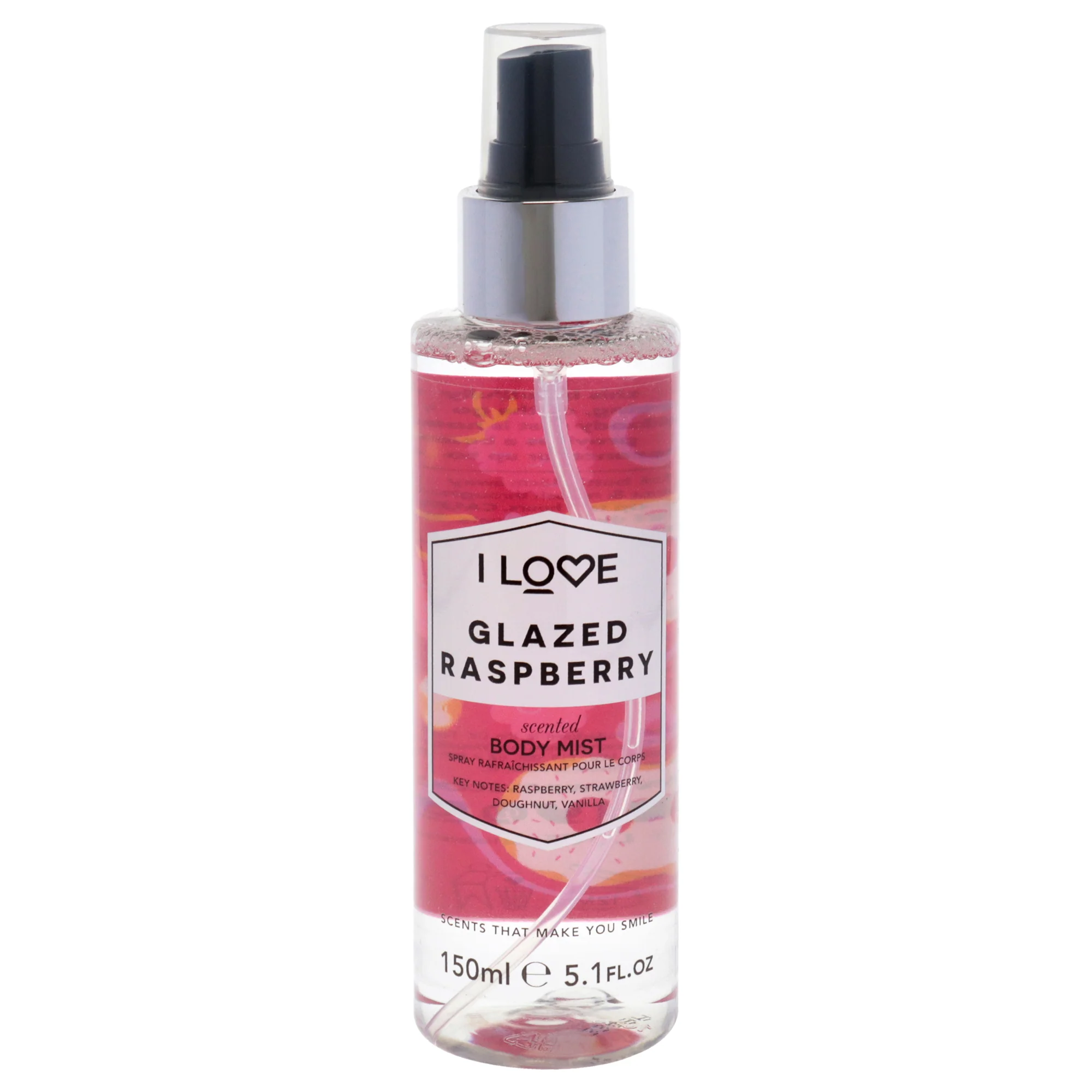Scented Body Mist - Glazed Raspberry by I Love Cosmetics for Women - 5.1 oz Body Mist - Olabens