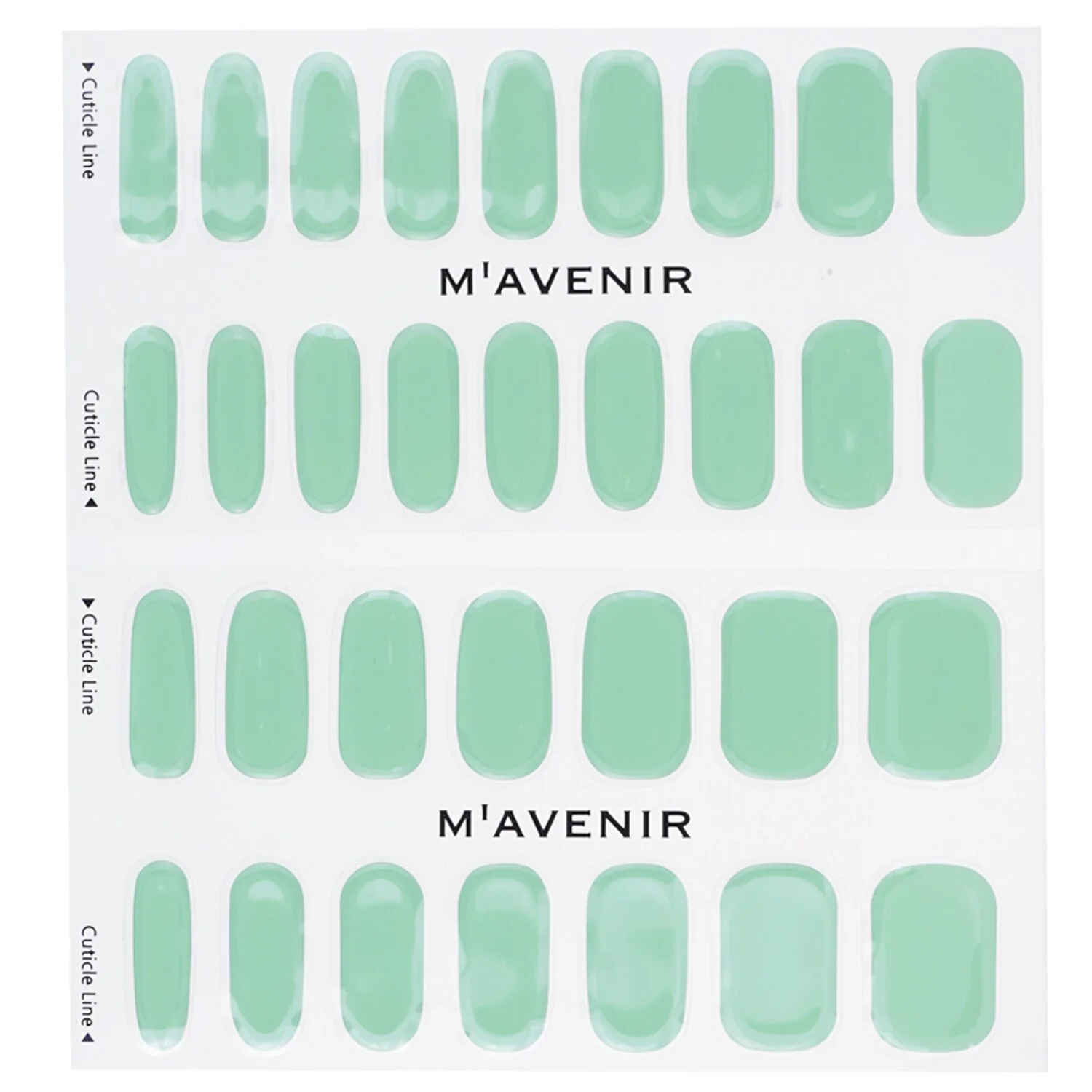Mavenir Nail Sticker (Blue) - # Jade Syrup Nail  32pcs - Olabens
