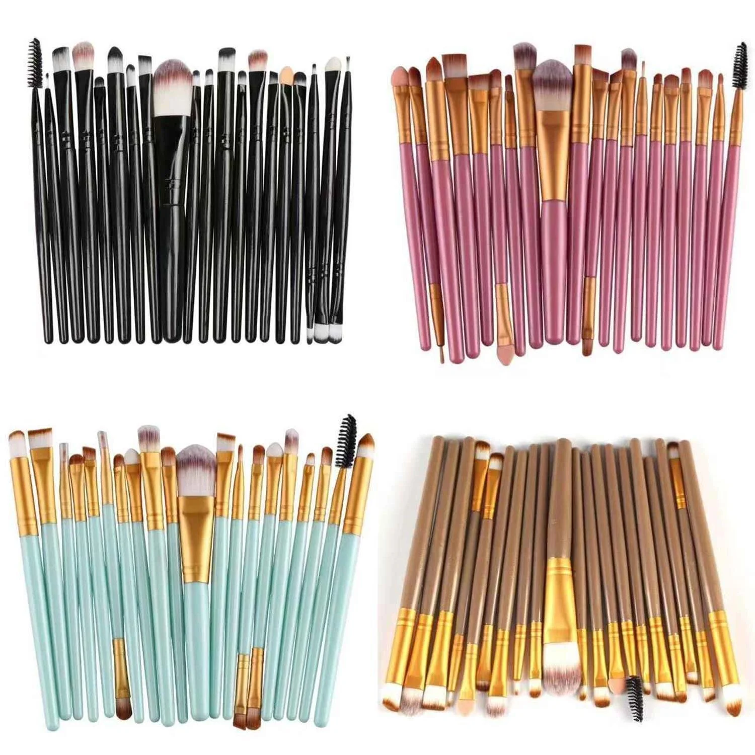 LOUISA LOUISA Makeup brush 20pcs special set  (Random Color)  Fixed Size - Olabens