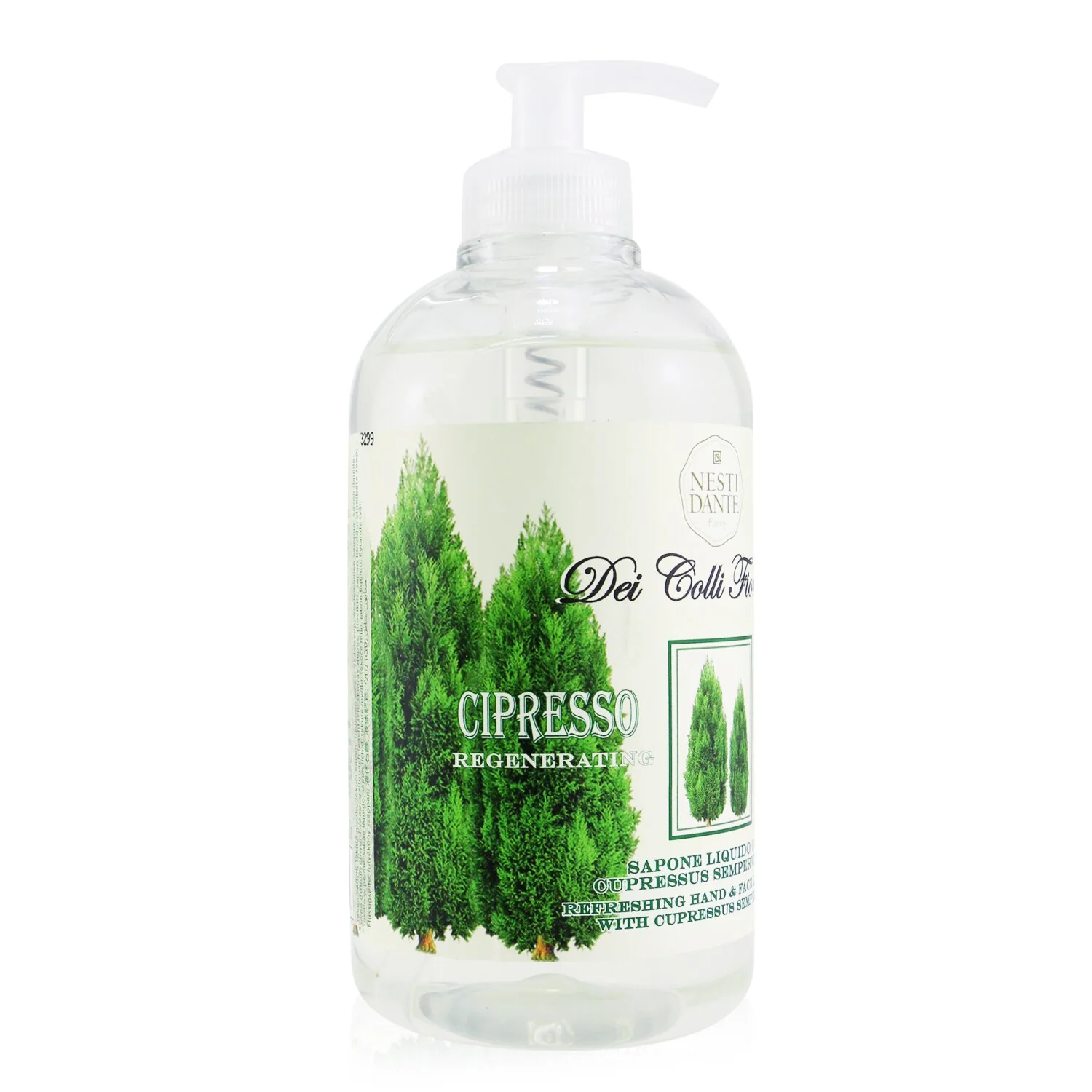Nesti Dante Dei Colli Fiorentini Refreshing Hand & Face Liquid Soap - Cypress Tree  500ml/16.9oz - Olabens