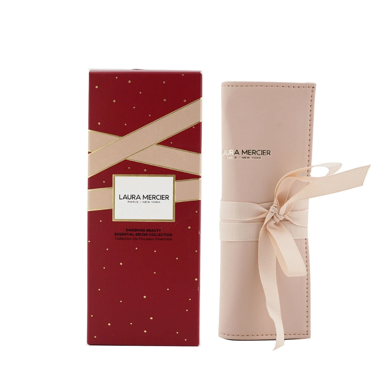 Laura Mercier Sweeping Beauty Essential Brush Collection: 5x Brush + 1x Brush Bag  5pcs+1xPouch - Olabens