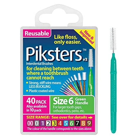 Piksters Interdental Brush 6 40 Pack - Olabens