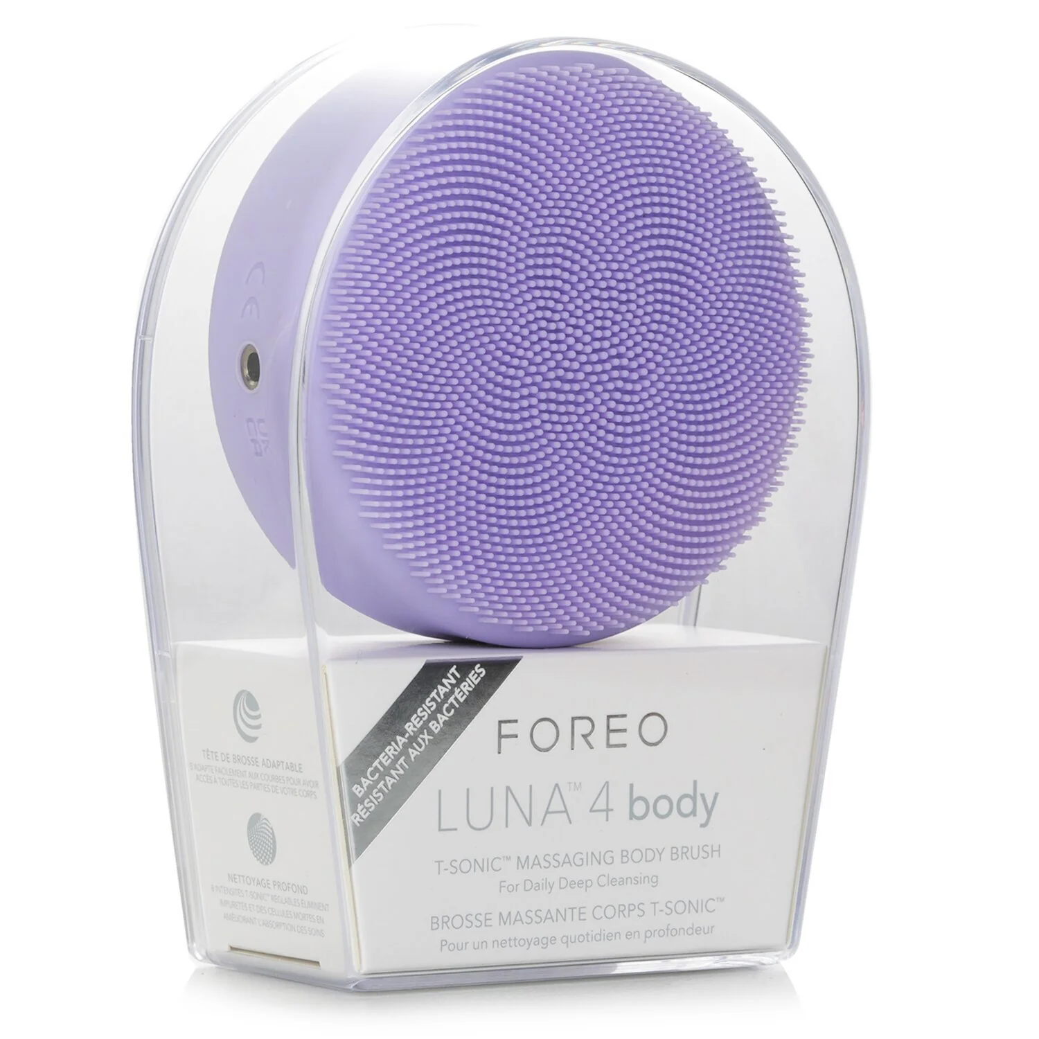 FOREO Luna 4 Body Massaging Body Brush - # Lavender  1pcs - Olabens