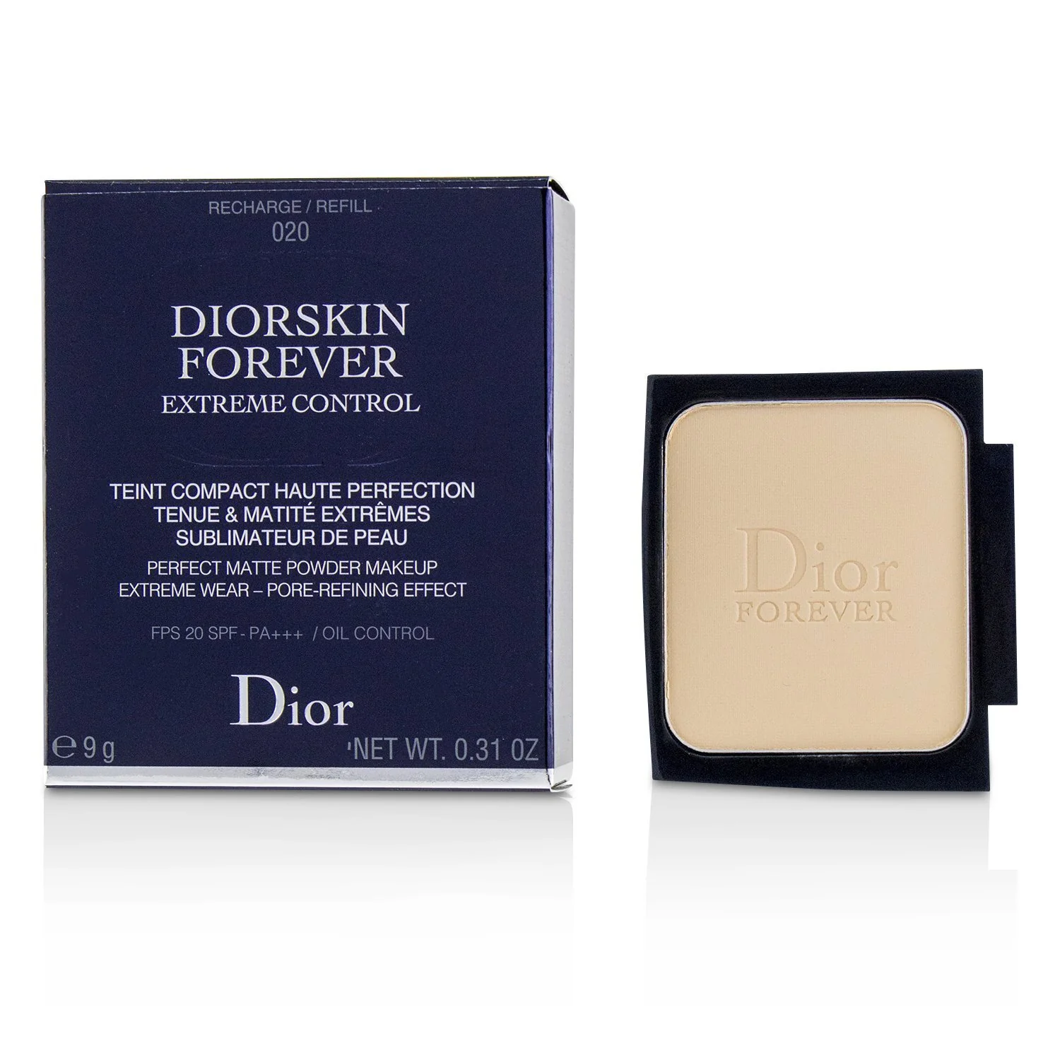 Christian Dior Diorskin Forever Extreme Control Perfect Matte Powder Makeup SPF 20 Refill - # 020 Light Beige  9g/0.31oz - Olabens