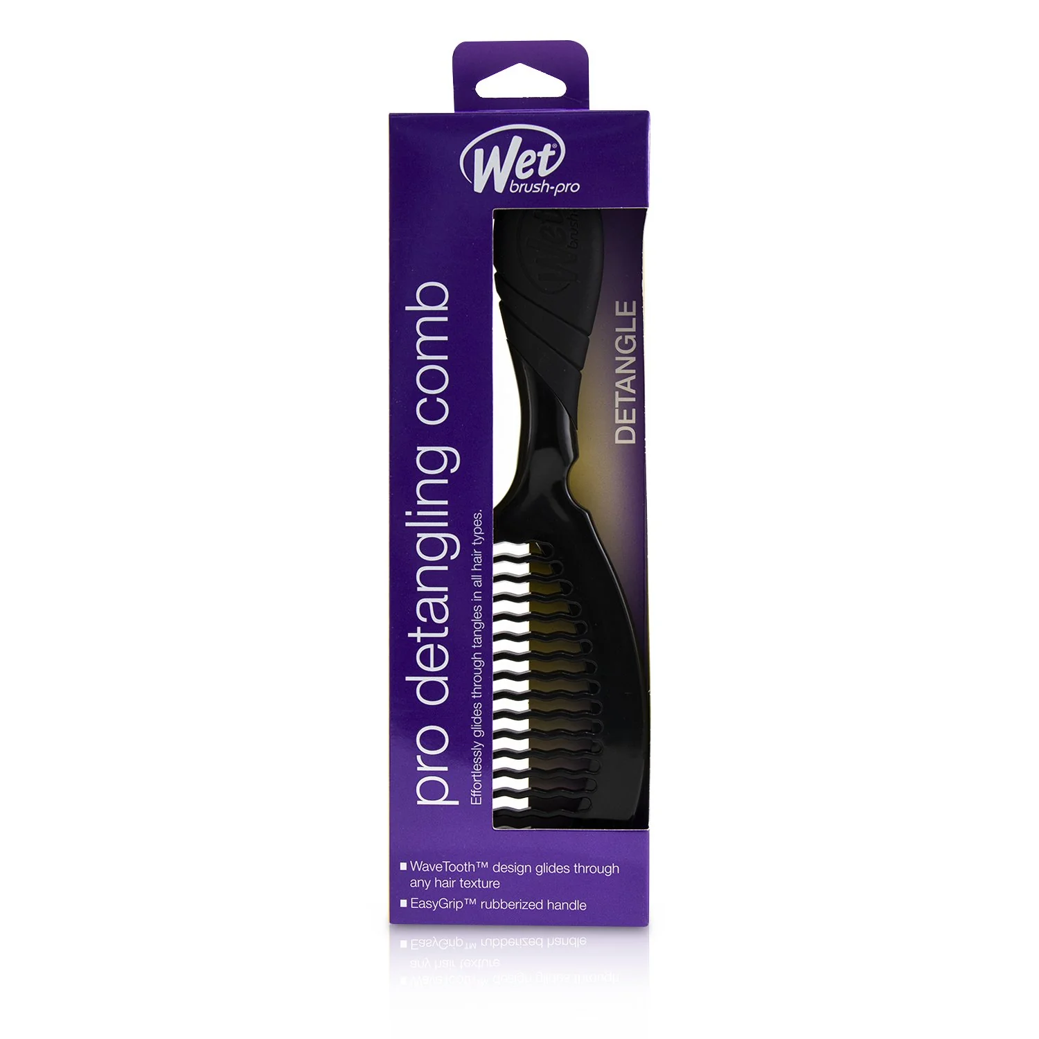 Wet Brush Pro Detangling Comb - # Blackout  1pc - Olabens