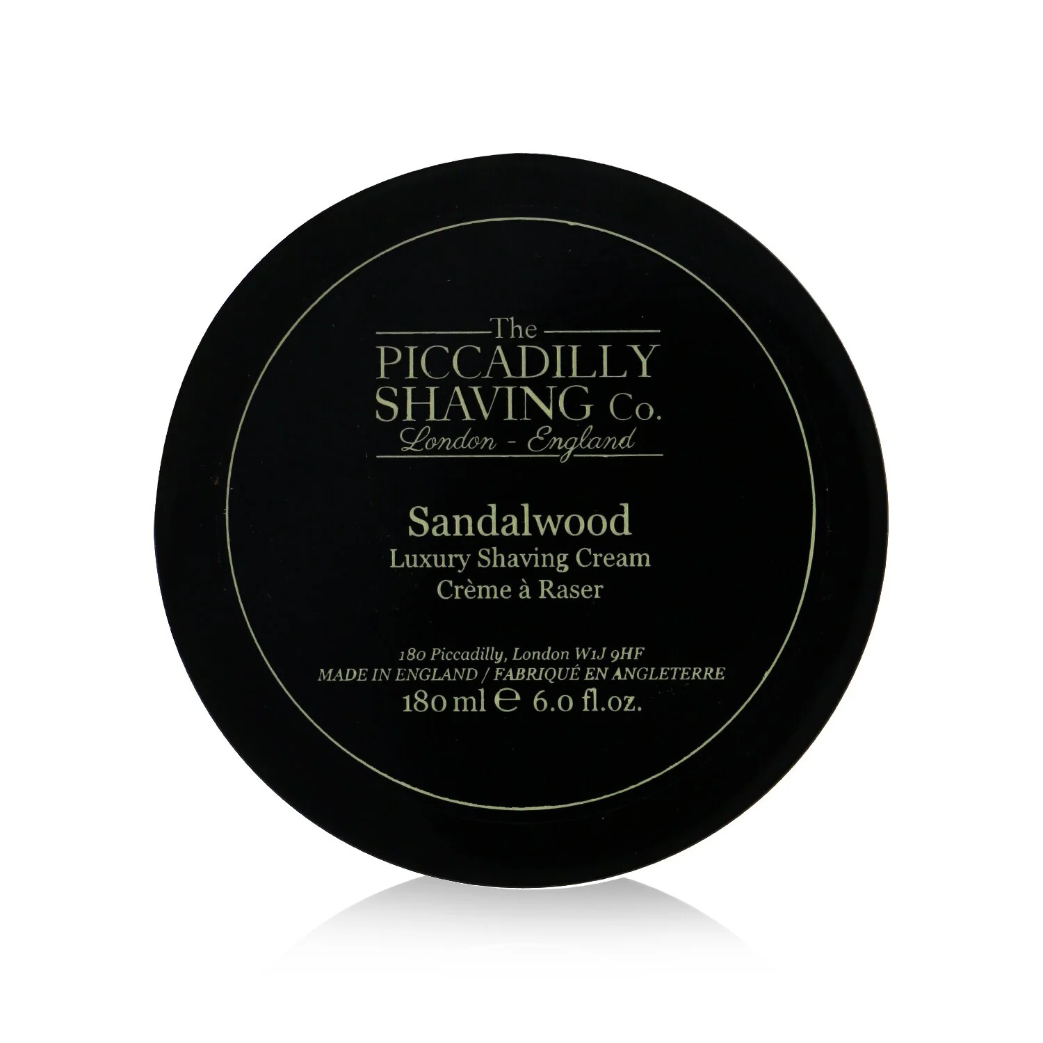 The Piccadilly Shaving Co. Sandalwood Luxury Shaving Cream  180g/6oz - Olabens