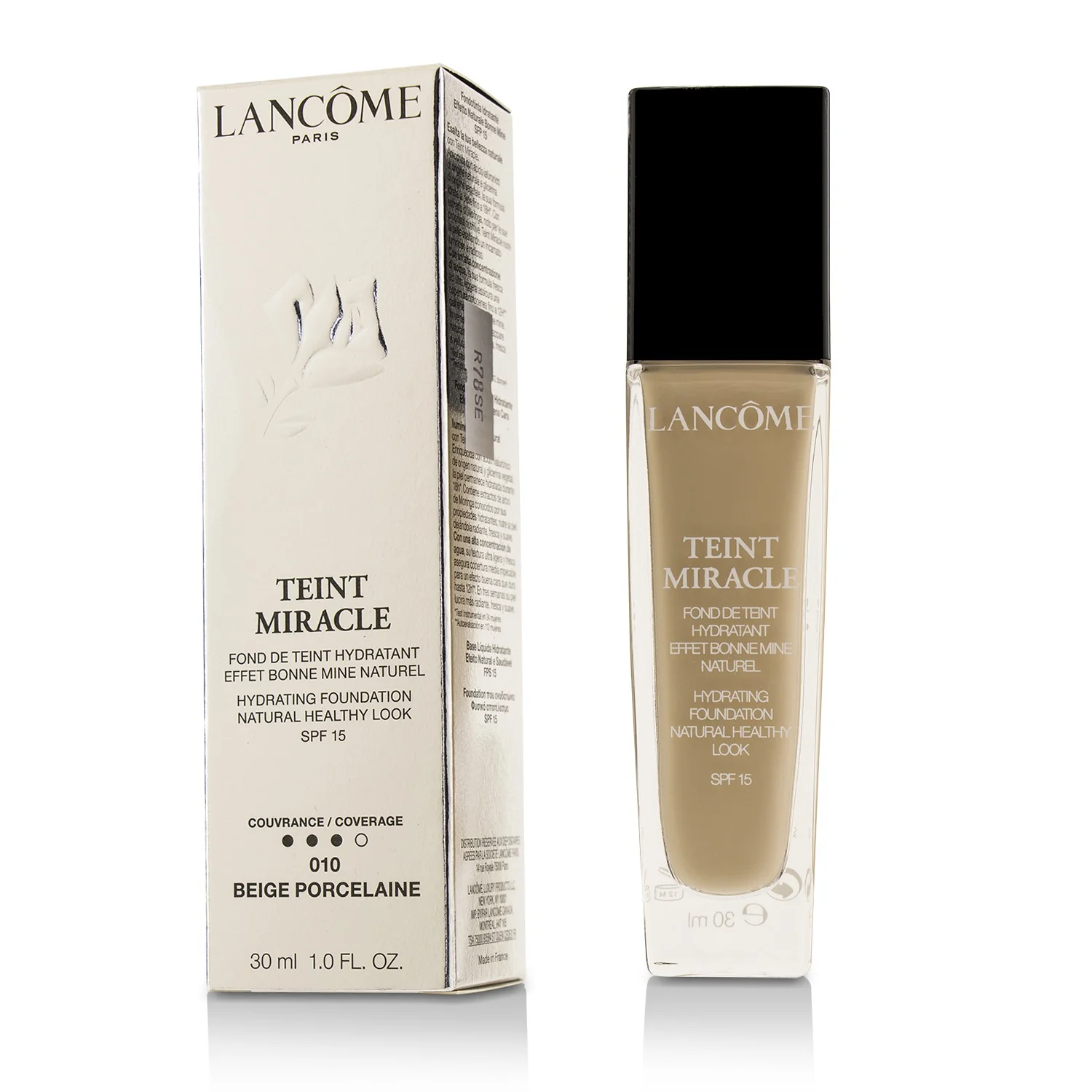 Lancome Teint Miracle Hydrating Foundation Natural Healthy Look SPF 15 - # 01 Beige Albatre  30ml/1oz - Olabens