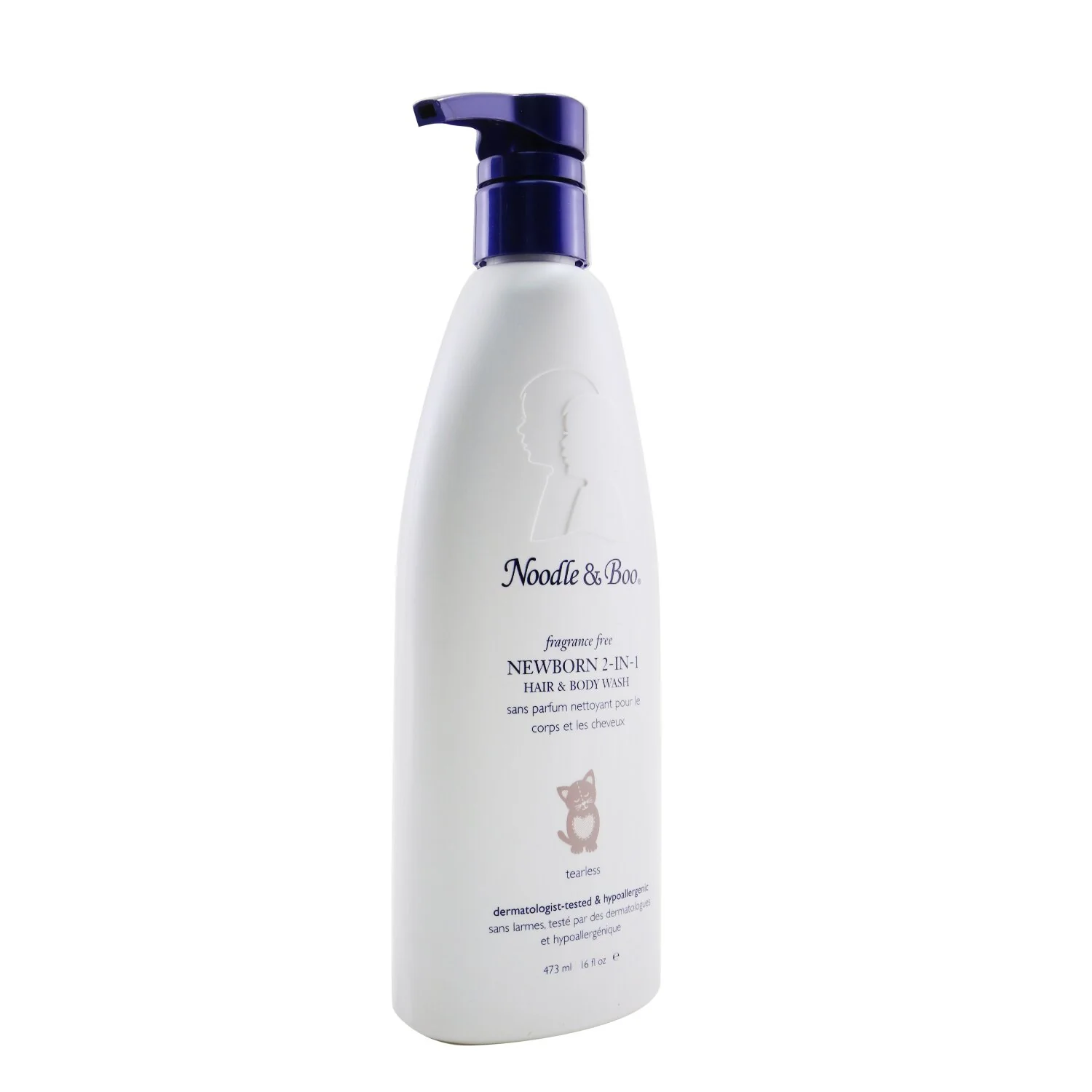 Noodle & Boo Newborn 2-in-1 Hair & Body Wash - Fragrance Free  473ml/16oz - Olabens