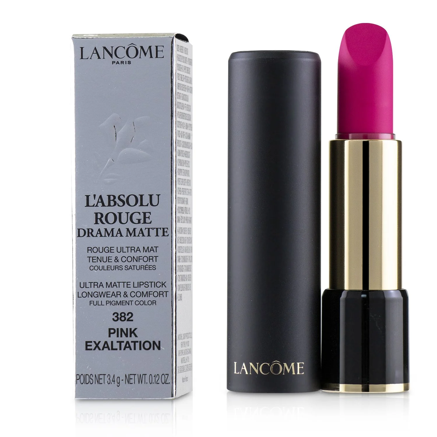 Lancome L'Absolu Rouge Drama Matte Lipstick - # 382 Pink Exaltation  3.4g/0.12oz - Olabens