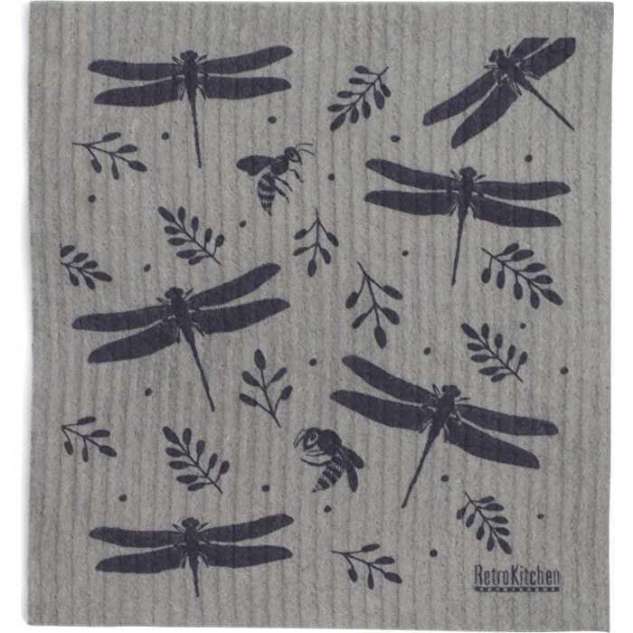 Retrokitchen 100% Compostable Sponge Cloth Dragonfly - Olabens