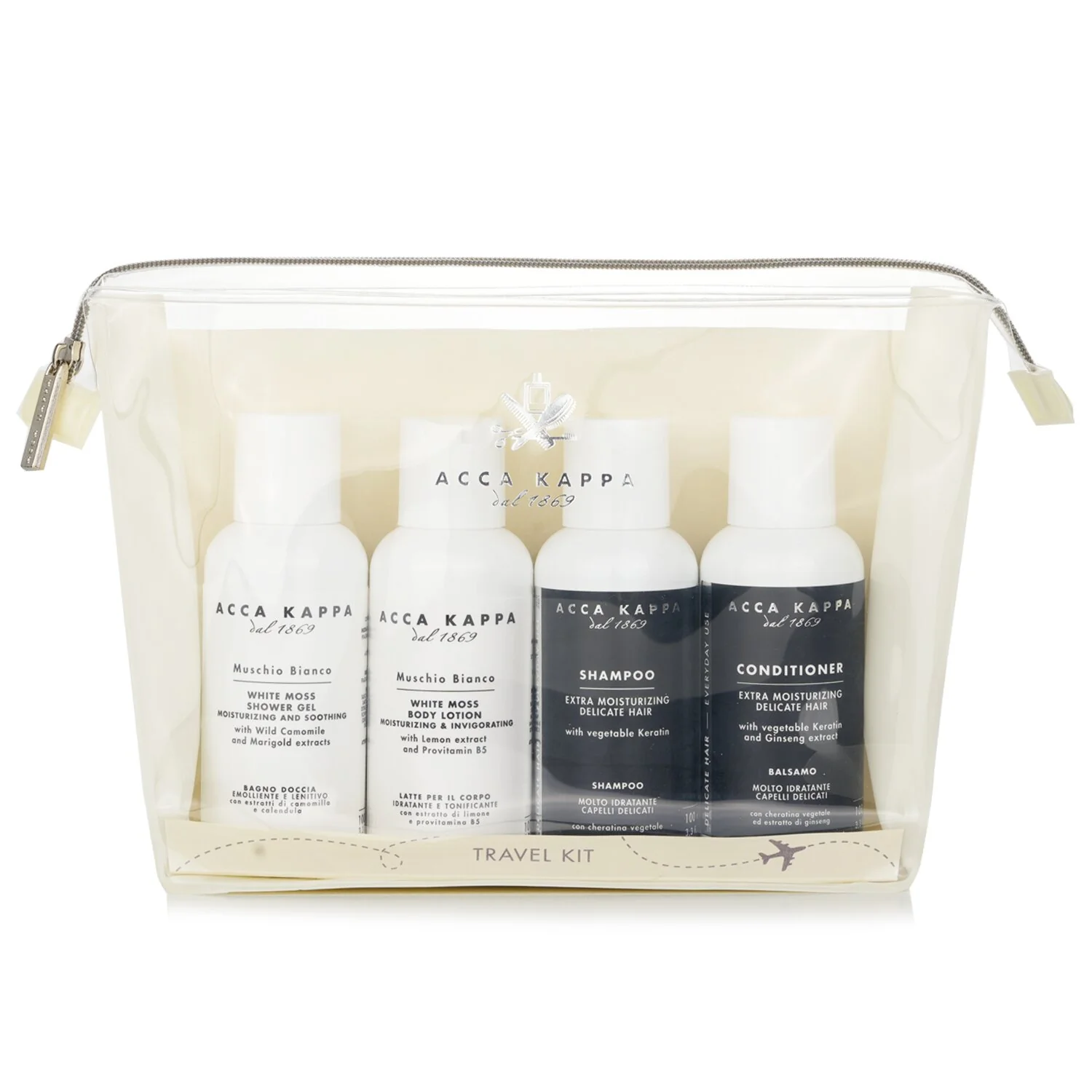 Acca Kappa White Moss Body Care Travel Kit  4pcs - Olabens