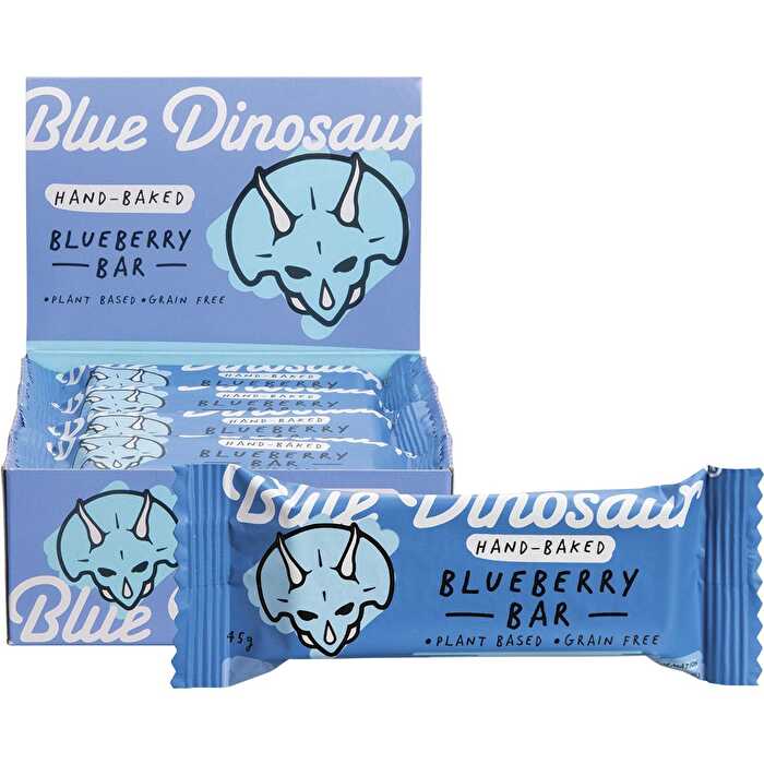 Blue Dinosaur Hand-Baked Bar Blueberry 12x45g - Olabens