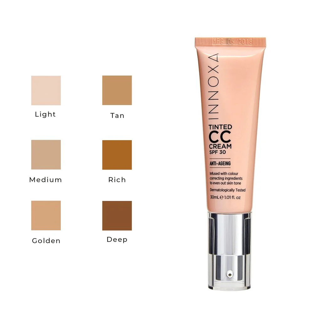 Innoxa Anti-Ageing CC Cream 30ml - Light - Olabens