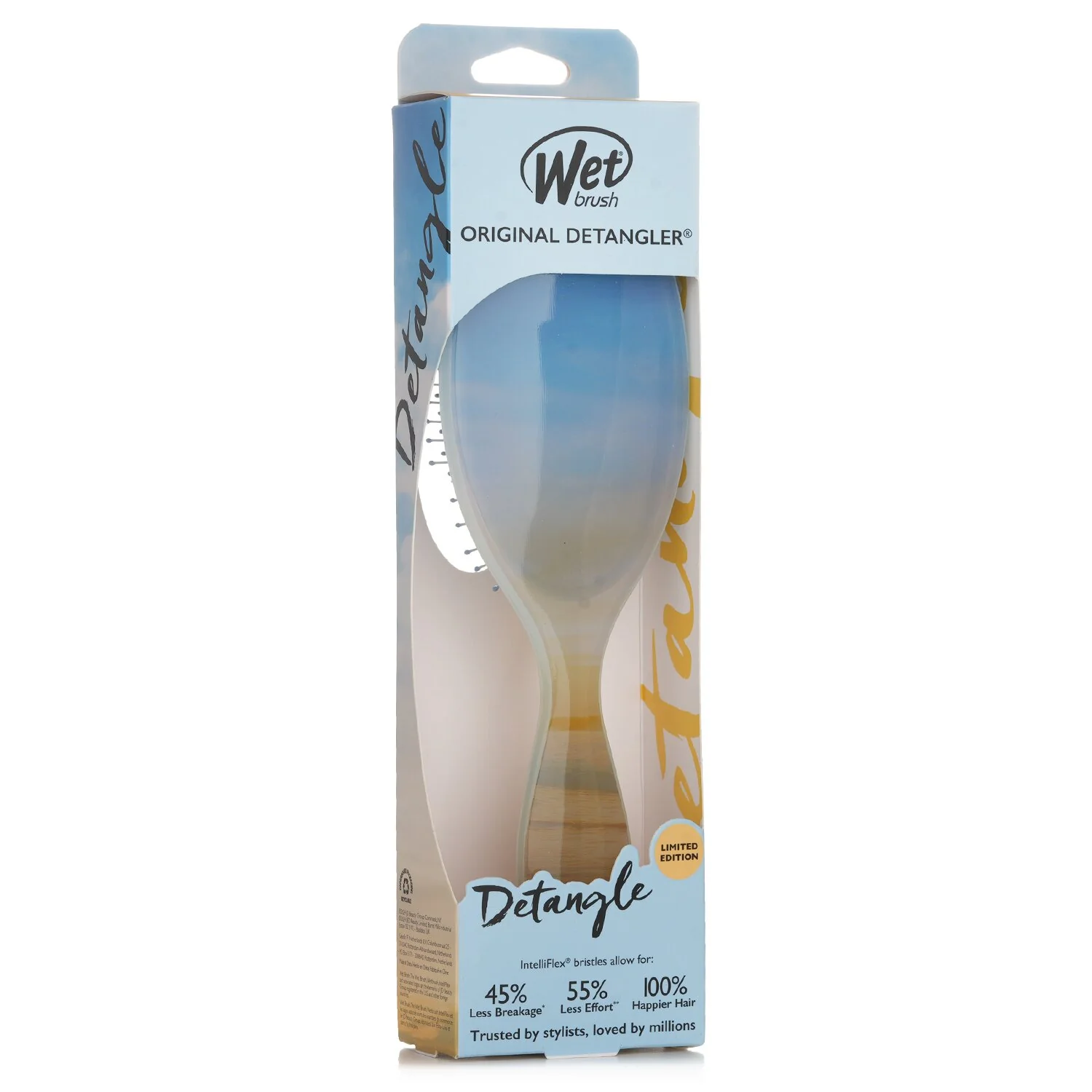 Wet Brush Original Detangler Desert Afterglow Blue Hair Brush  1pc - Olabens