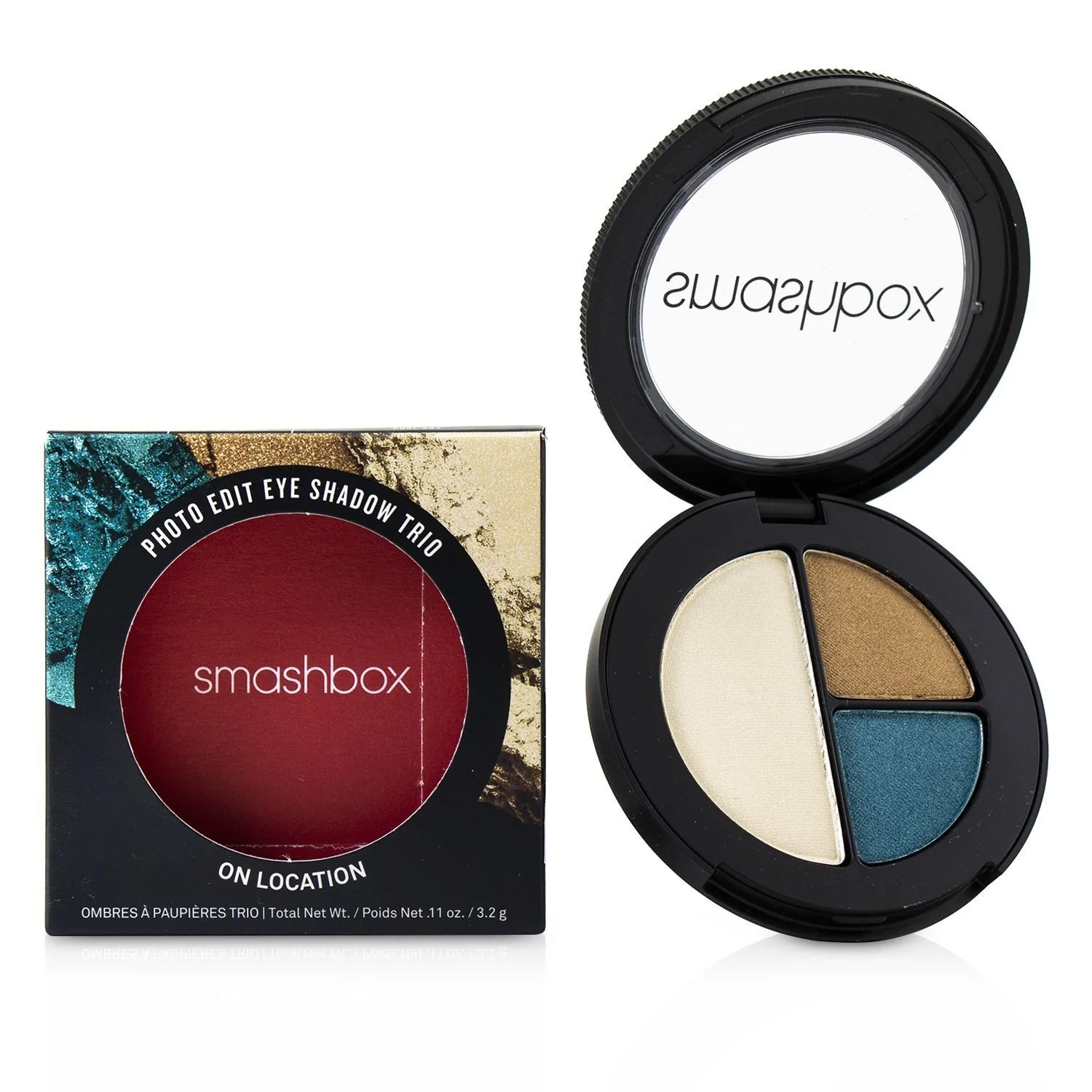 Smashbox Photo Edit Eye Shadow Trio - # Punked (Blackout, Punked, Rock Icon)  3.2g/0.11oz - Olabens