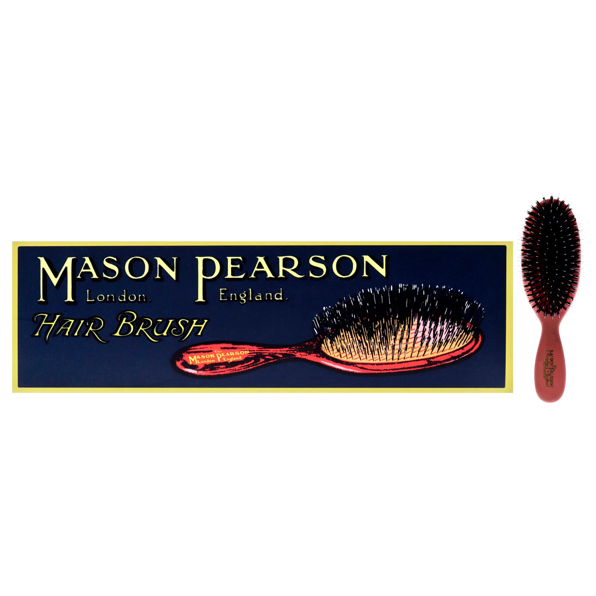 Pocket Bristle and Nylon Brush - BN4 Pink by Mason Pearson for Unisex - 1 Pc Hair Brush - Olabens