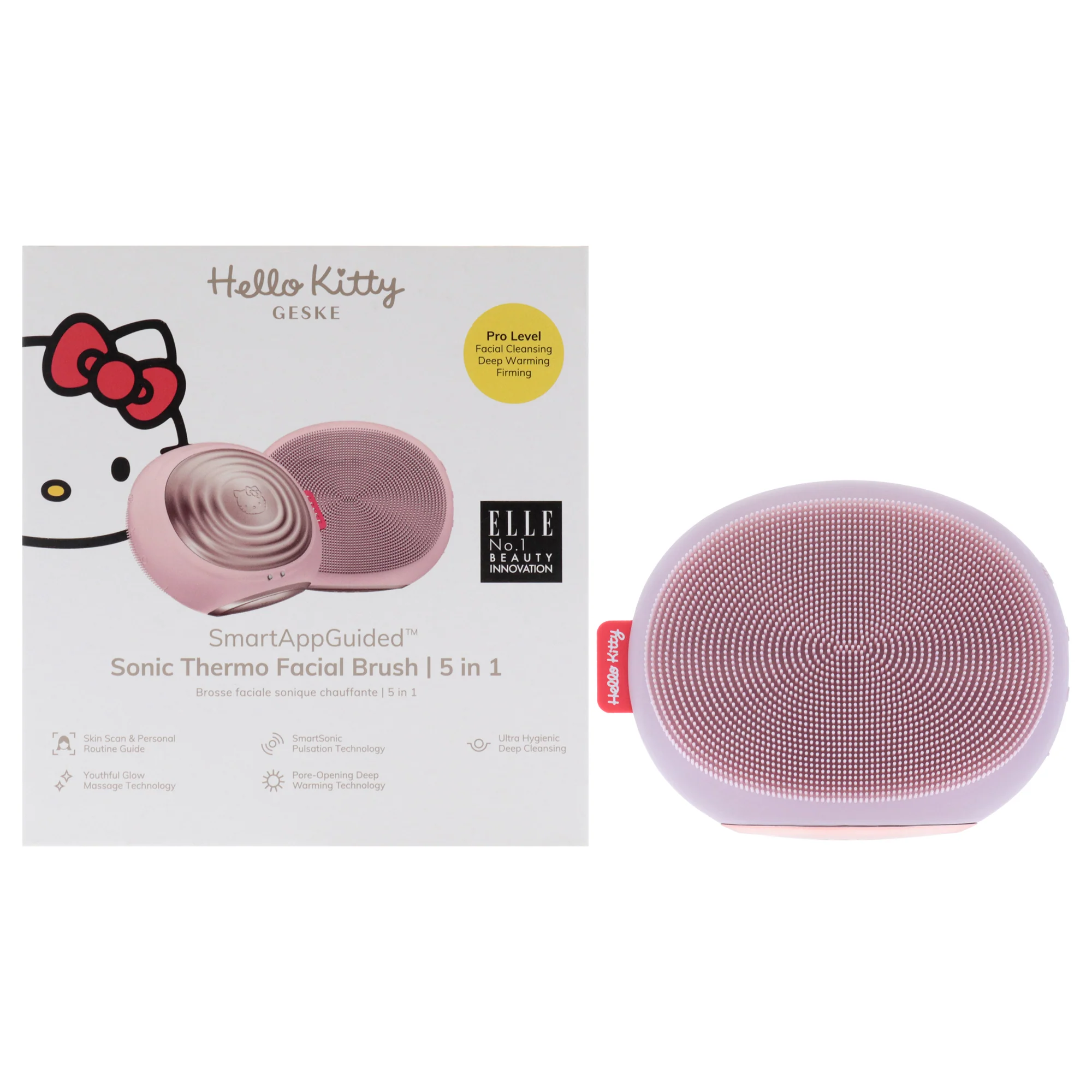 Hello Kitty Sonic Thermo Facial Brush 5 in 1 - Pink by Geske for Women - 1 Pc Brush - Olabens