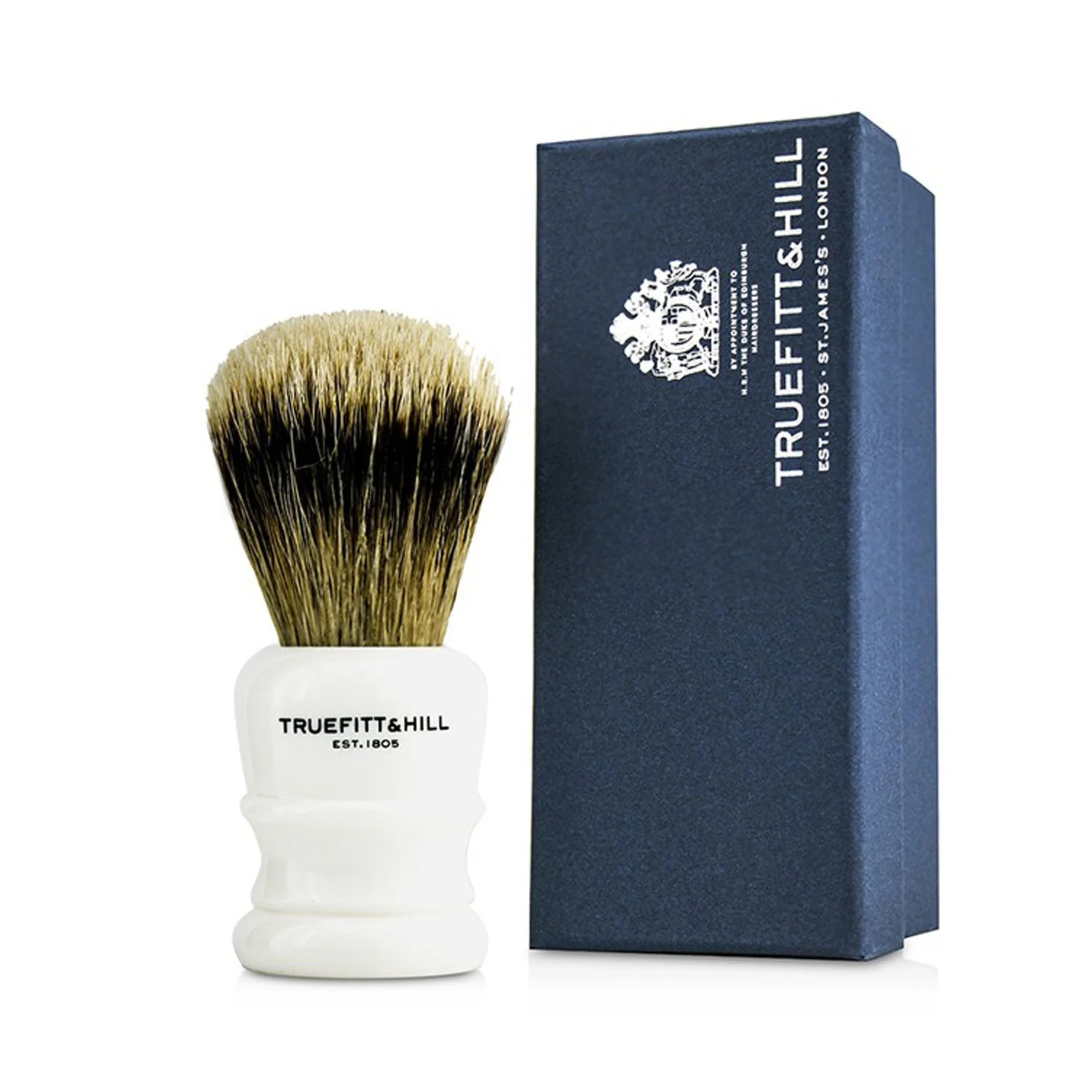 Truefitt & Hill Wellington Super Badger Shave Brush - # Porcelain  1pc - Olabens
