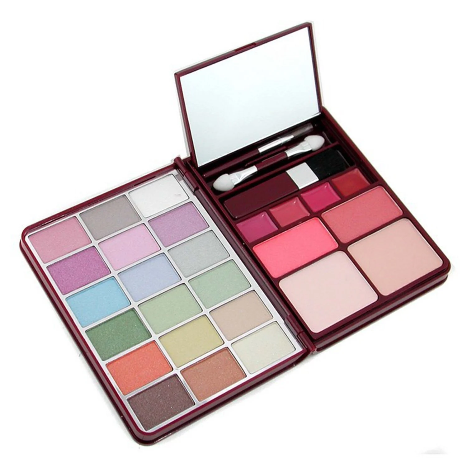 Cameleon MakeUp Kit G0139 (18x Eyeshadow, 2x Blusher, 2x Pressed Powder, 4x Lipgloss) -1 (Exp. Date 01/2021) - Olabens