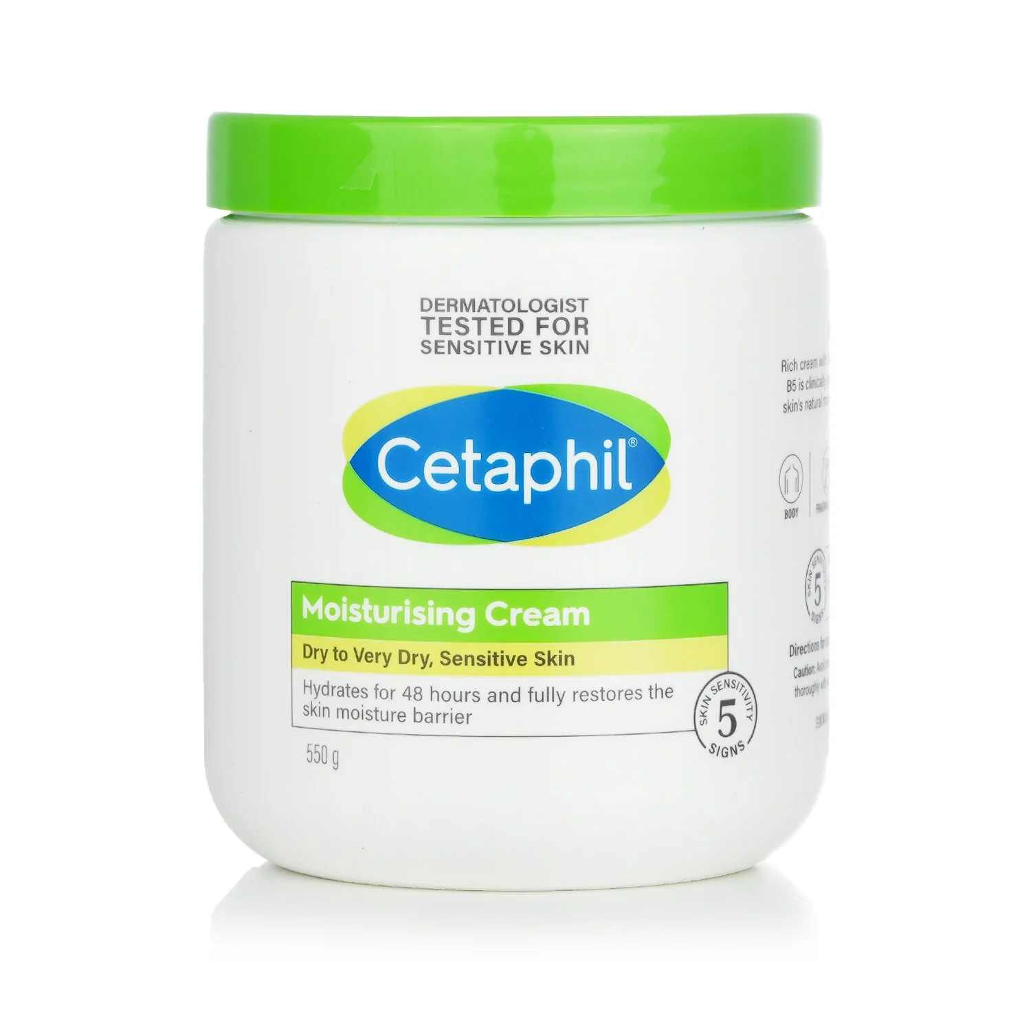 Cetaphil Moisturising Cream 48H - For Dry to Very Dry, Sensitive Skin  550g - Olabens