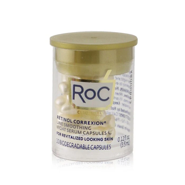 ROC Retinol Correxion Line Smoothing Night Serum Capsules 10x 3.5ml/0.12oz - Olabens