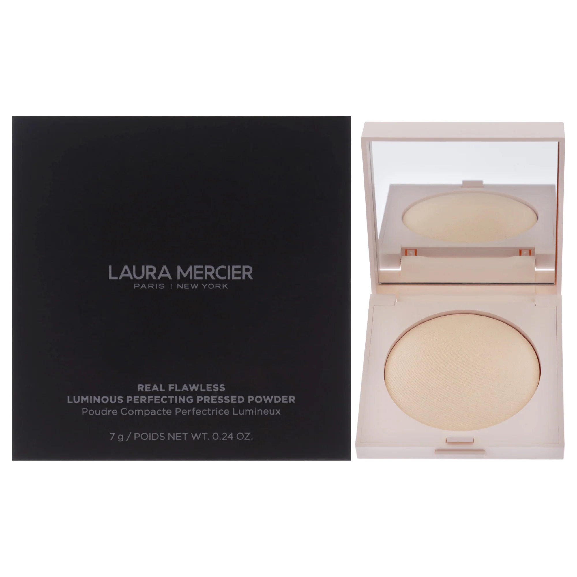 Real Flawless Luminous Perfecting Pressed Powder - Translucent by Laura Mercier for Women - 0.23 oz Powder - Olabens