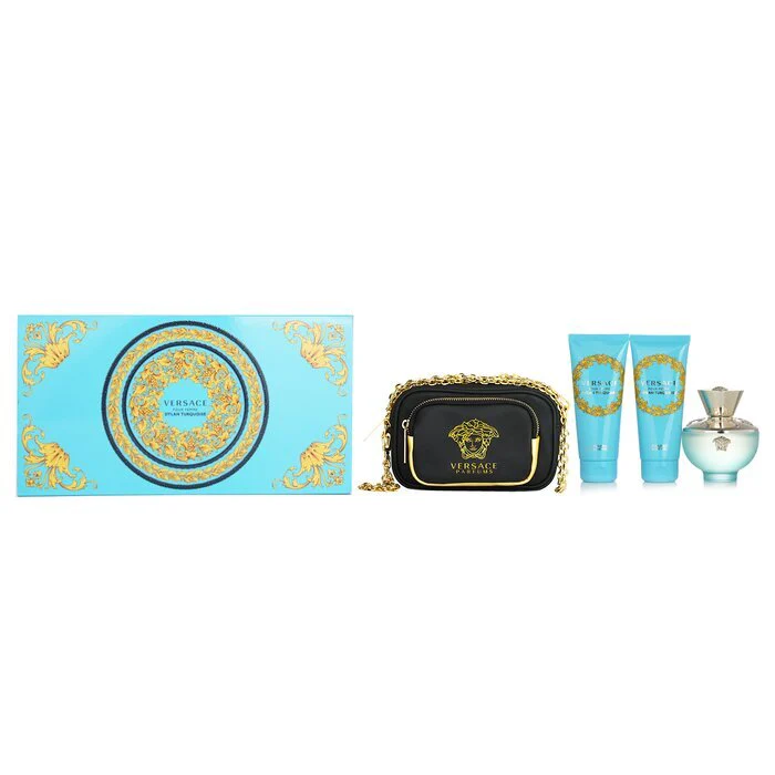 Versace Dylan Turquoise Coffret: +1Bag 3pcs - Olabens