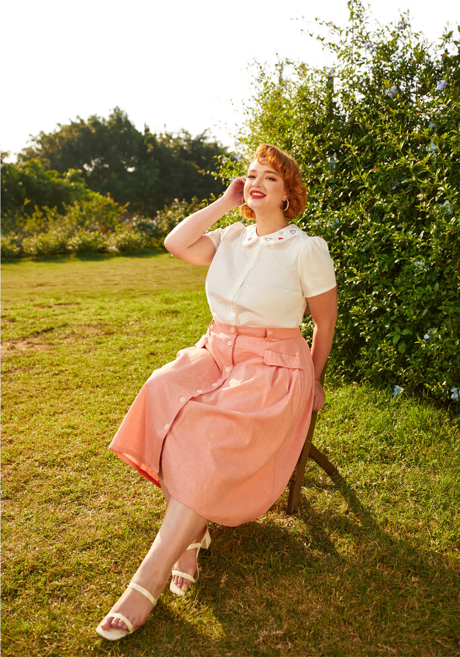 Effortless Feature A-Line Skirt - Olabens