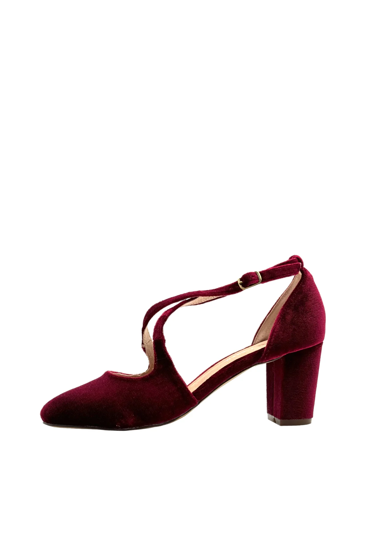 Oren Velvet Mary Jane Heels - Olabens