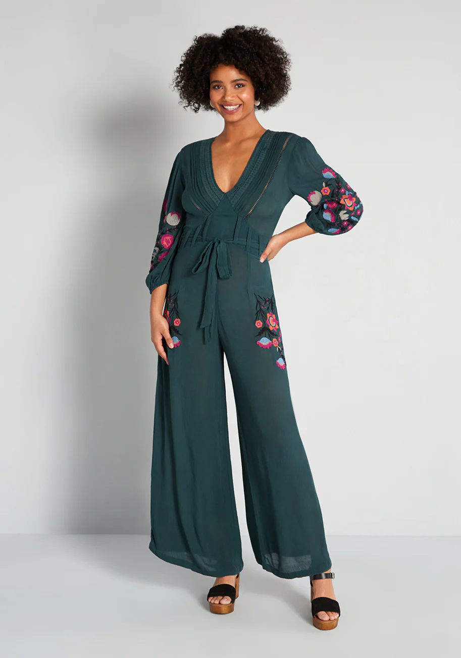 My Happy Place Wide-Leg Jumpsuit - Olabens