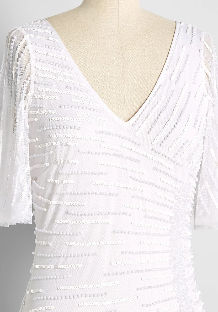 Breathtaking Beadwork Maxi Dress - Olabens