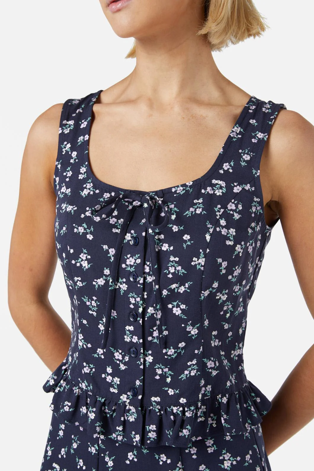 Lila Ditsy Top - Olabens