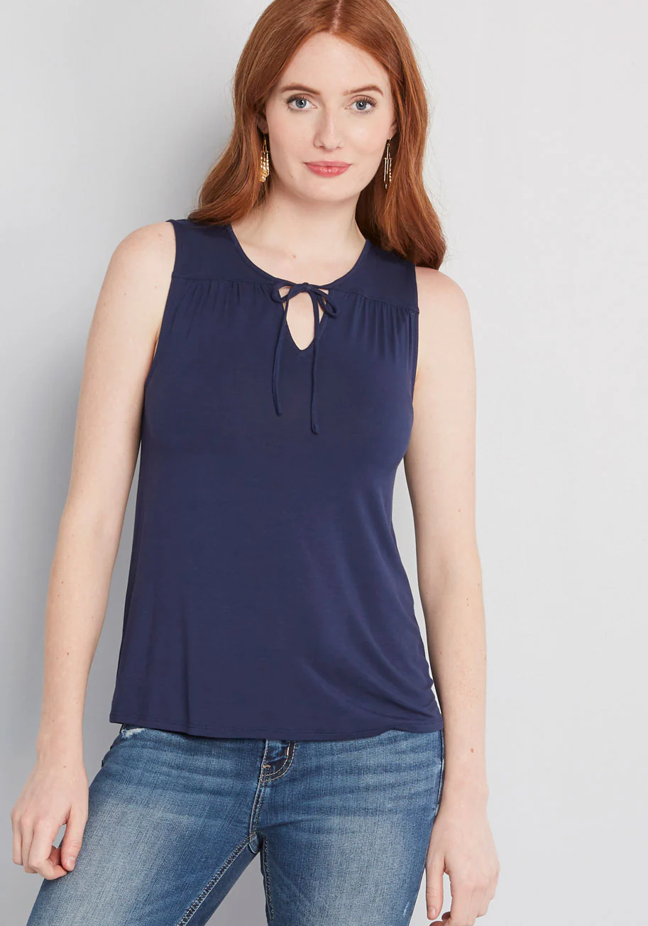 Familiar Feeling Sleeveless Top - Olabens