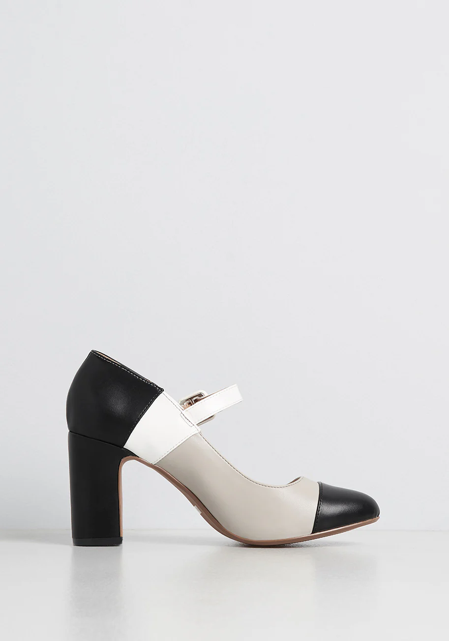 Colorblock Contessa Ankle Strap Heel - Olabens