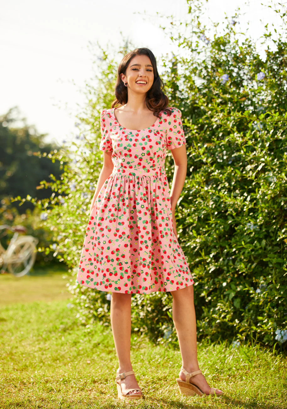 What's The Scoop? A-Line Dress - Olabens
