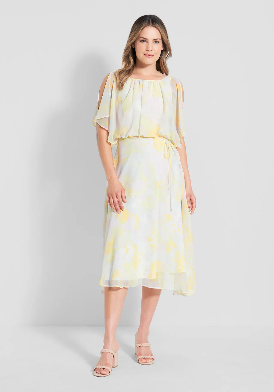 Flutter of Flattery Midi Dress - Olabens