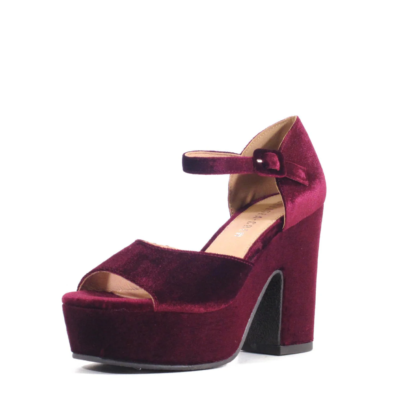 Quill Velvet Platform Heels - Olabens