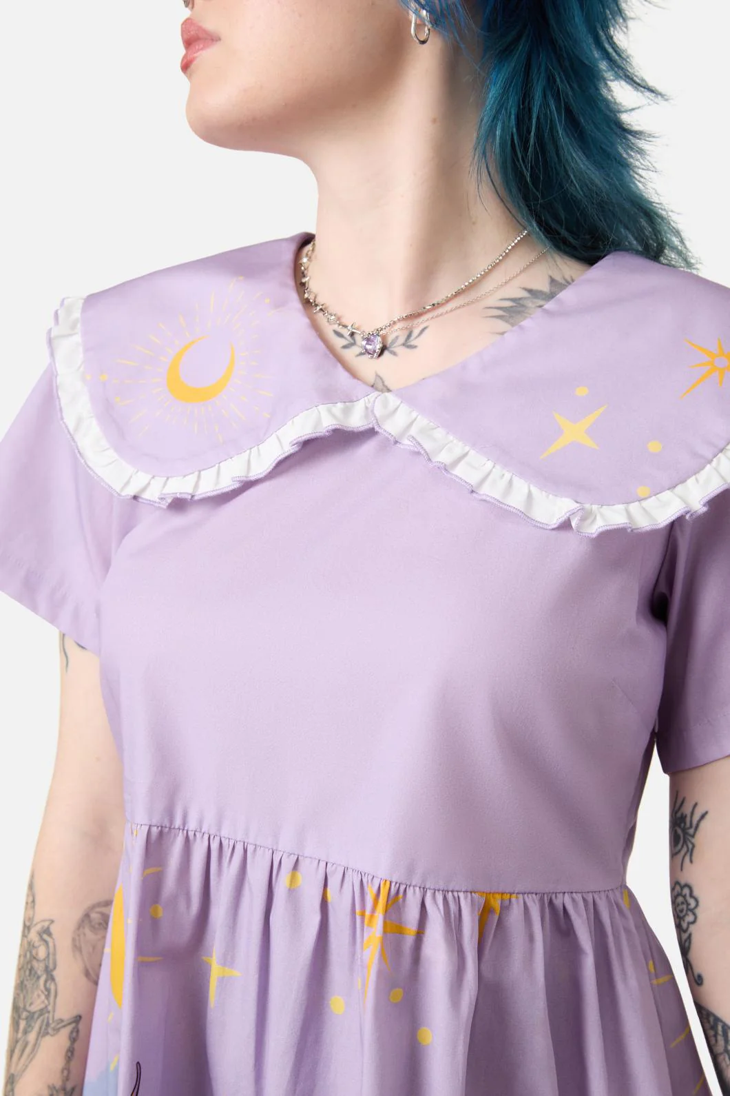 Goodnight Bunny Border Dress - Olabens