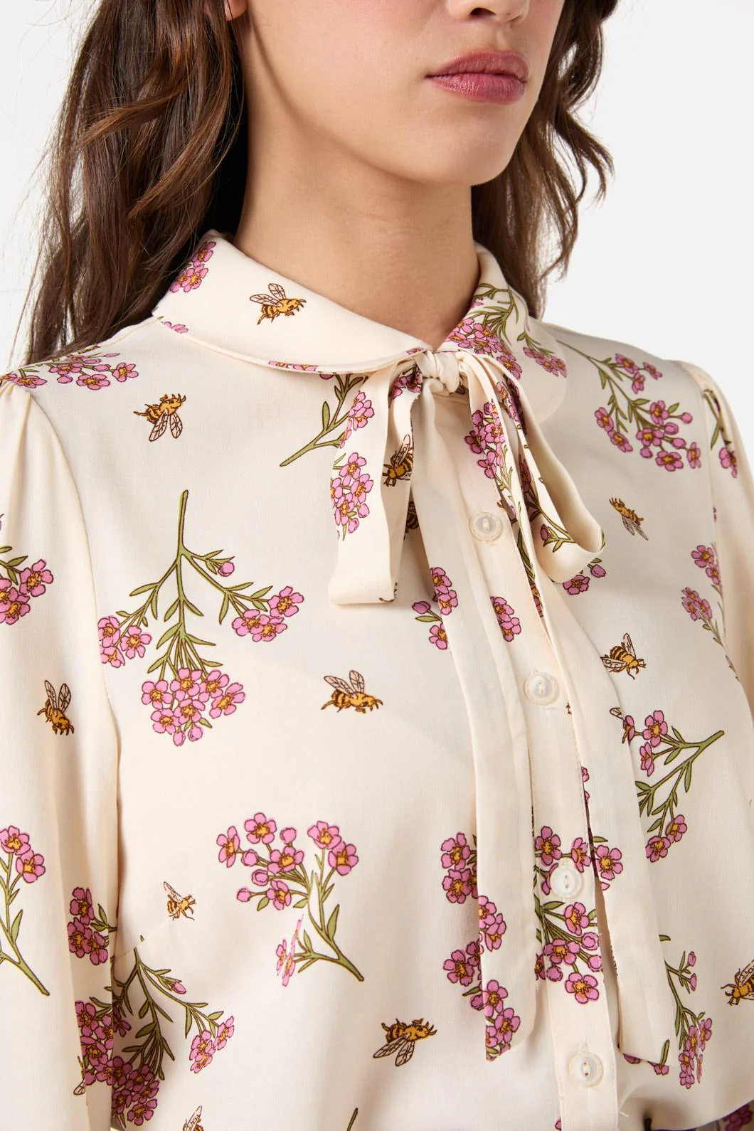 Flora Bee Long Sleeve Blouse - Olabens