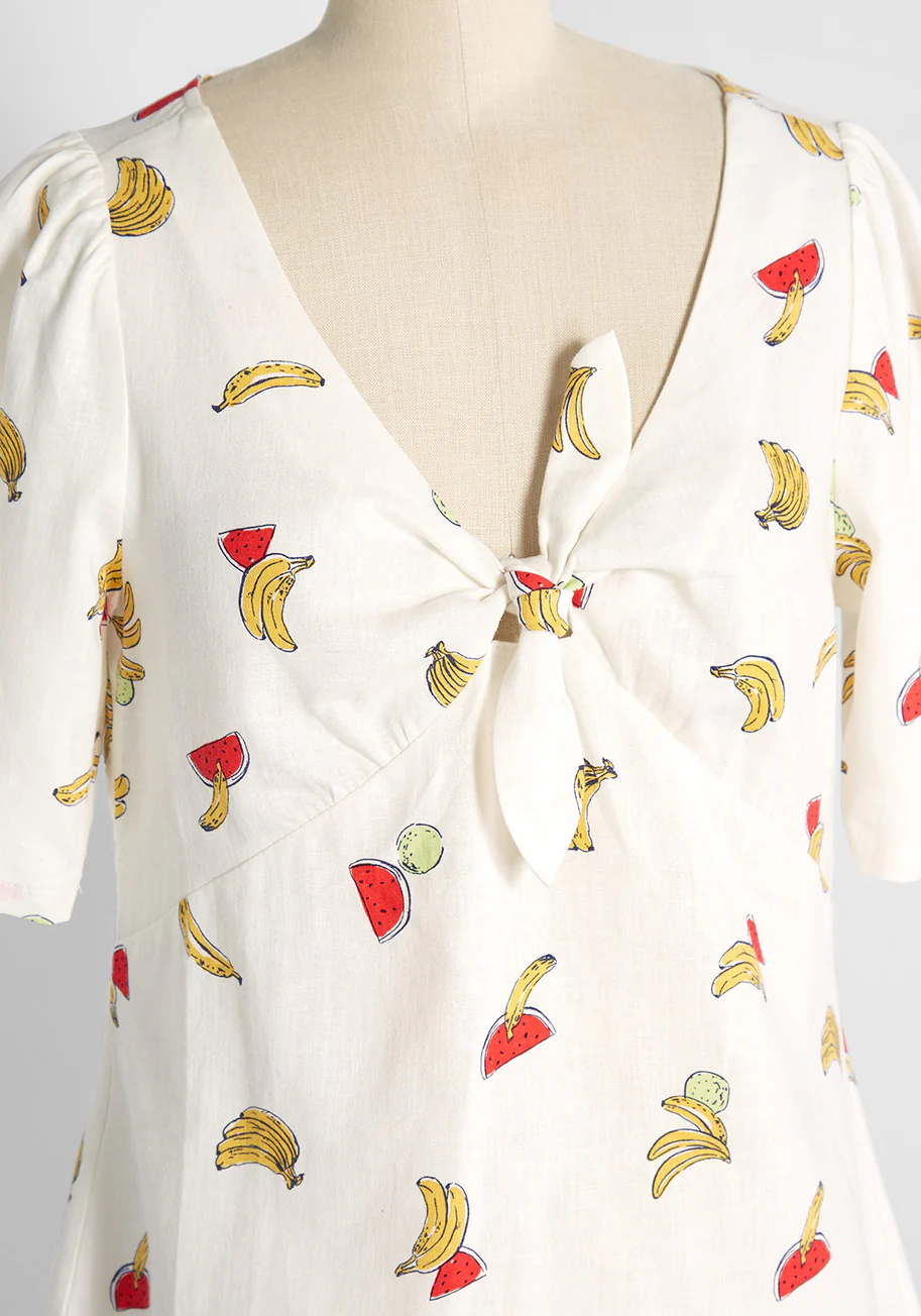 Pack a Picnic Tie-Front Top - Olabens