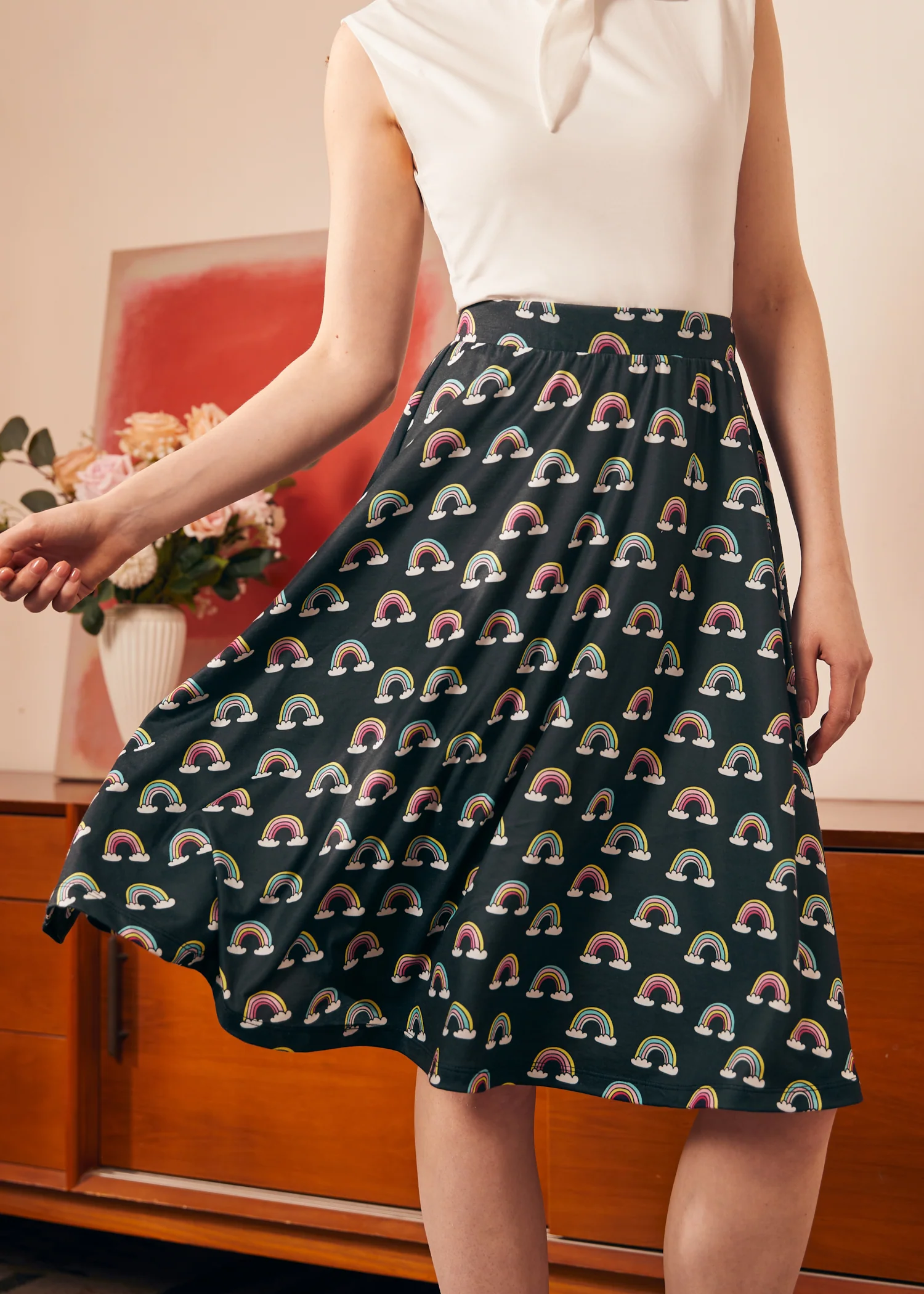 Excellence Attained Knit Midi Skirt - Olabens
